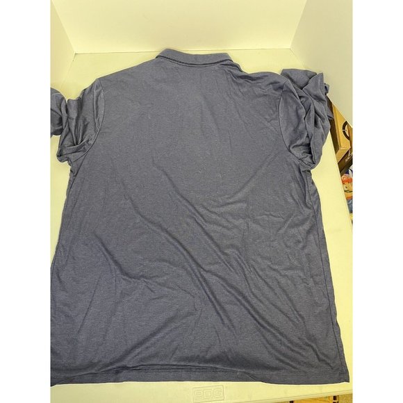 Charles Tyrwhitt Men's Long Sleeve Jersey Polo Size 2XL Blue Cotton Soft Collar - Picture 9 of 9